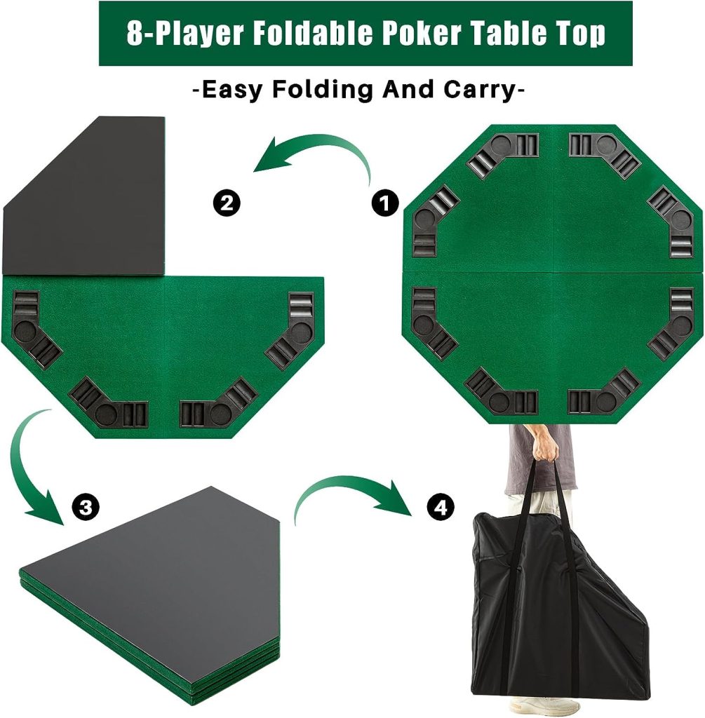 Aoriher 48" Poker Table Top Review AllLuck